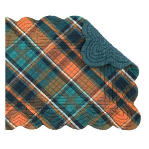 NWT Target Troy Plaid Cotton Machine Washable‎ Thanksgiving Holiday Runner 14x51